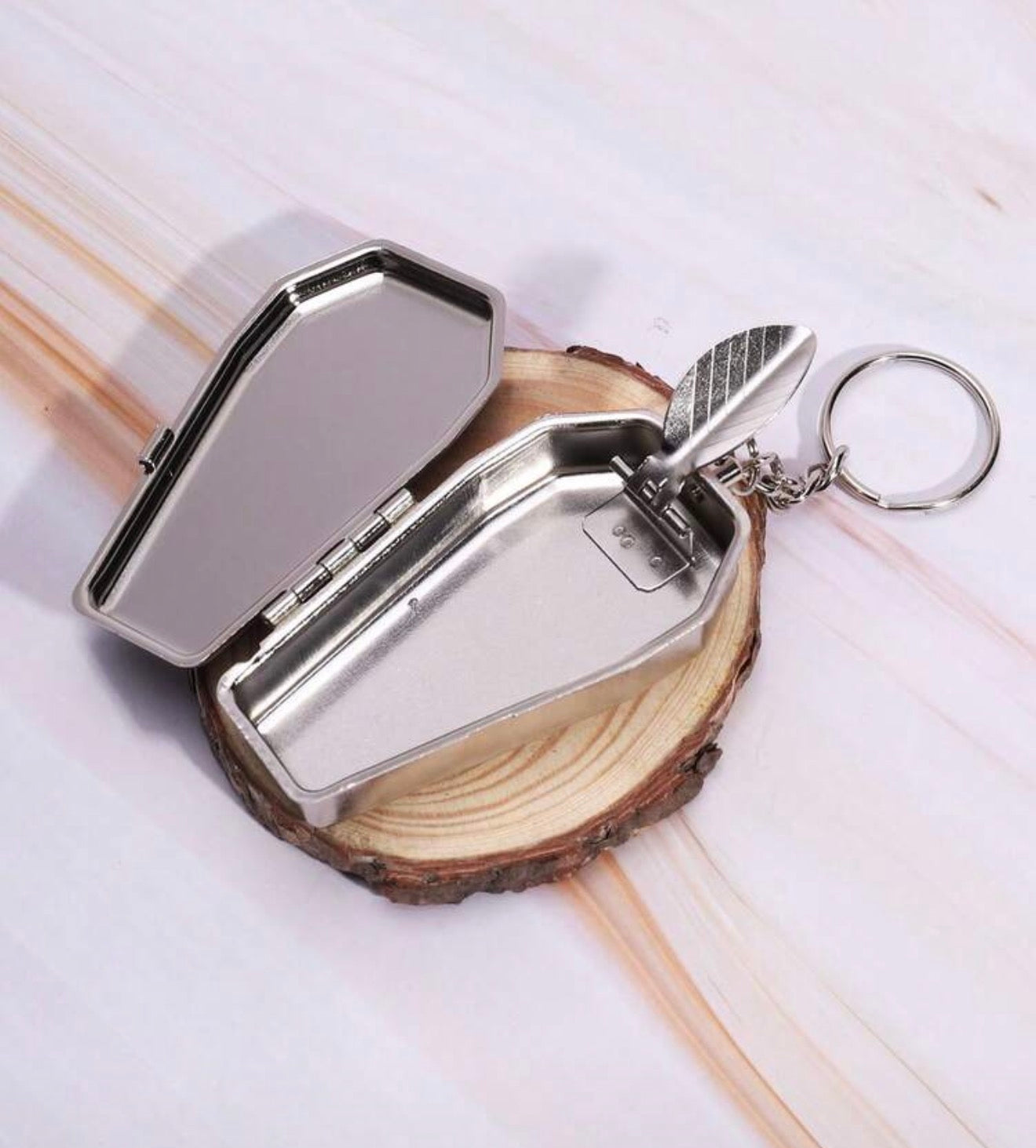 Memento Mori Casket Box Keychain