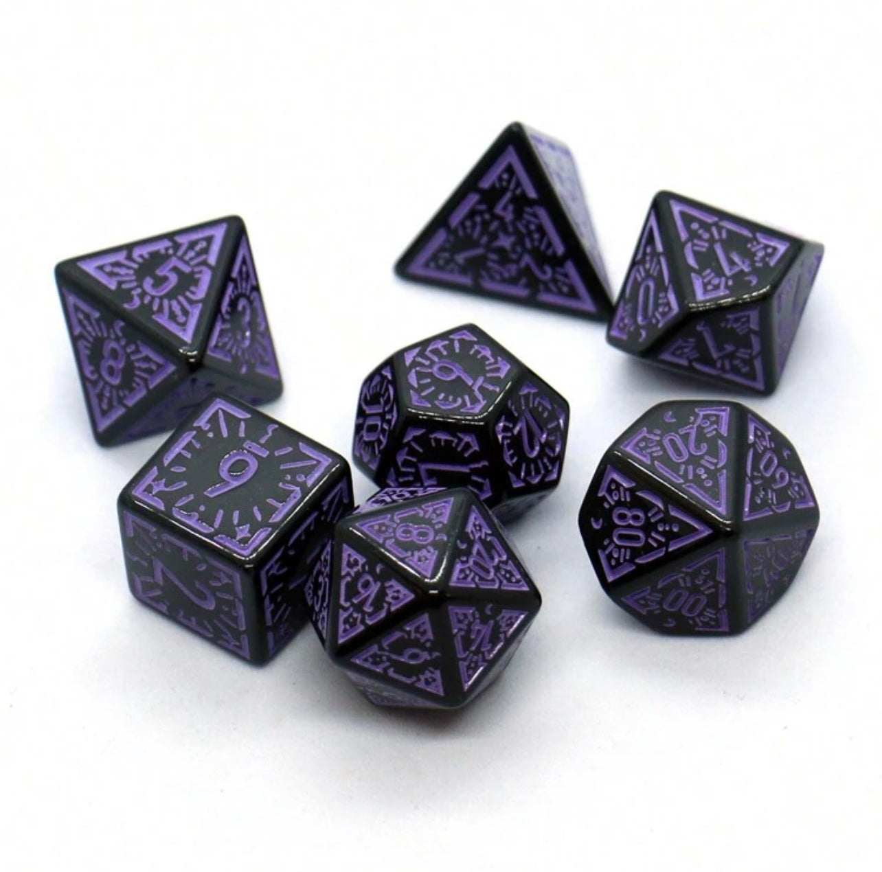 Deep Purple 7pc Dice Set