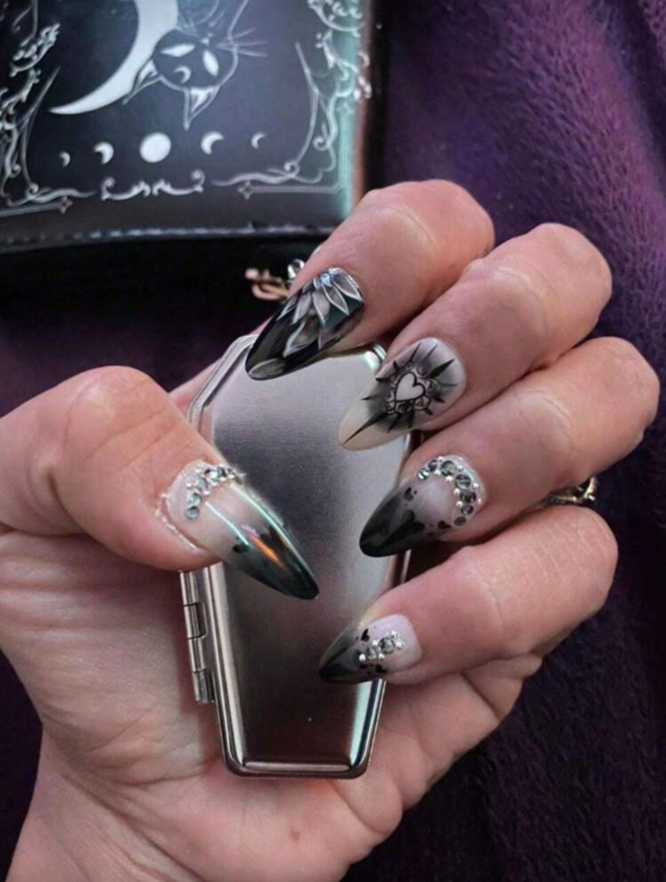 Elvira Metal Casket Keychain