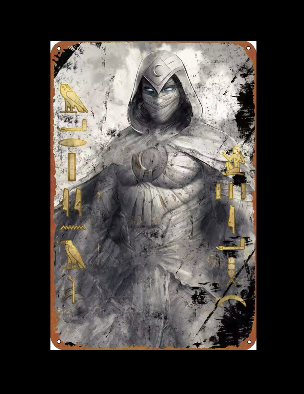 Moon Knight A4 Vintage Tin Sign