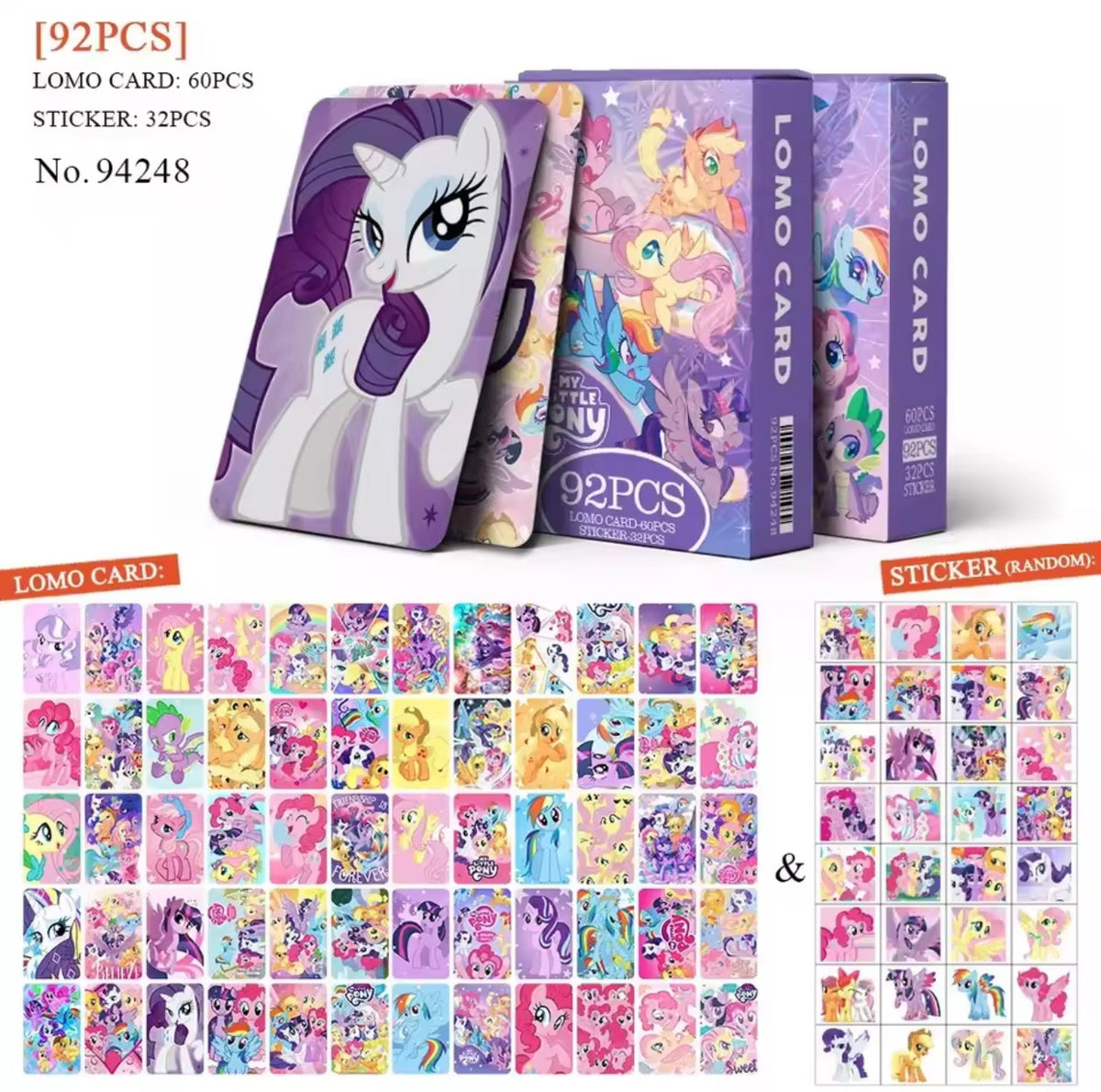 My Little Pony Lomo Cards - Pastel 92pc Set
