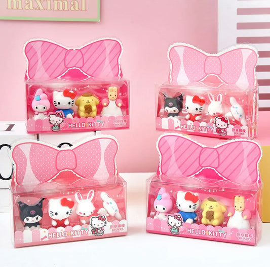 Hello Kitty and Friends Eraser 4-Pack