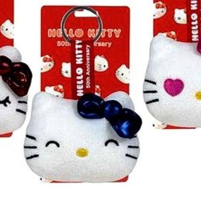 Hello Kitty 7cm Plush Head Keychain Assortment