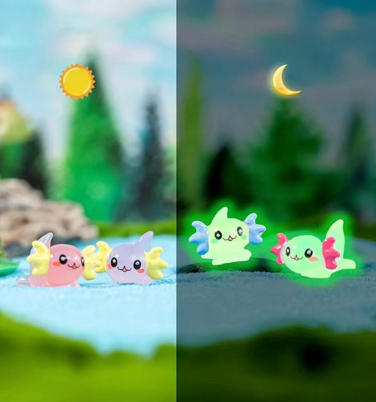 Axolotl Miniature Luminous Figure