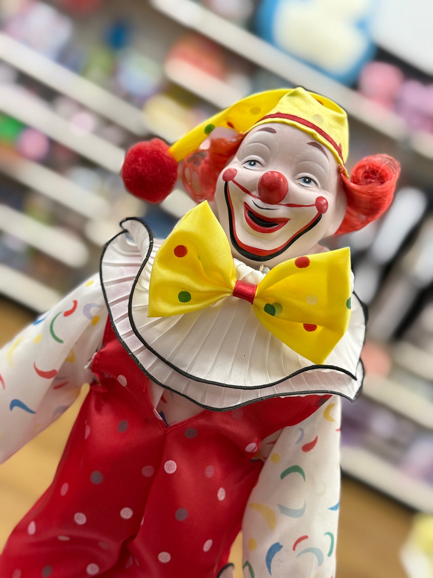 Funny Frank the Porcelain Clown Doll