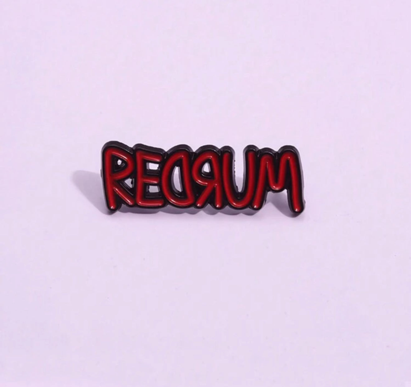 Redrum Pin Badge