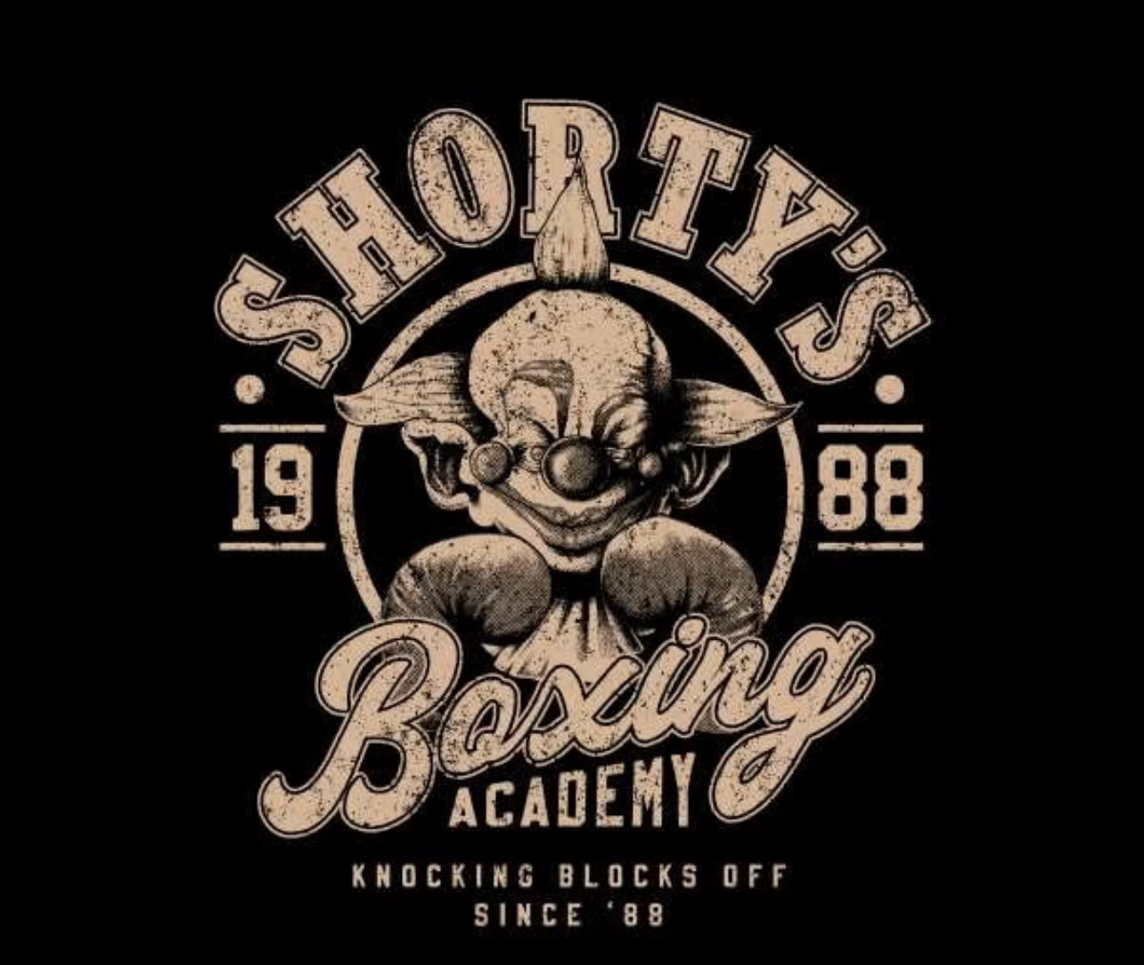 Killer Klowns from Outer Space: Shorty’s Boxing Academy Black Hoodie