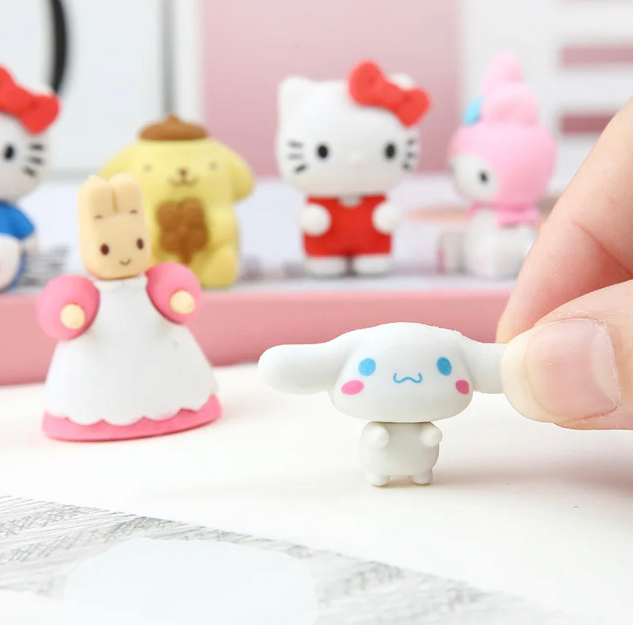 Hello Kitty and Friends Eraser 4-Pack