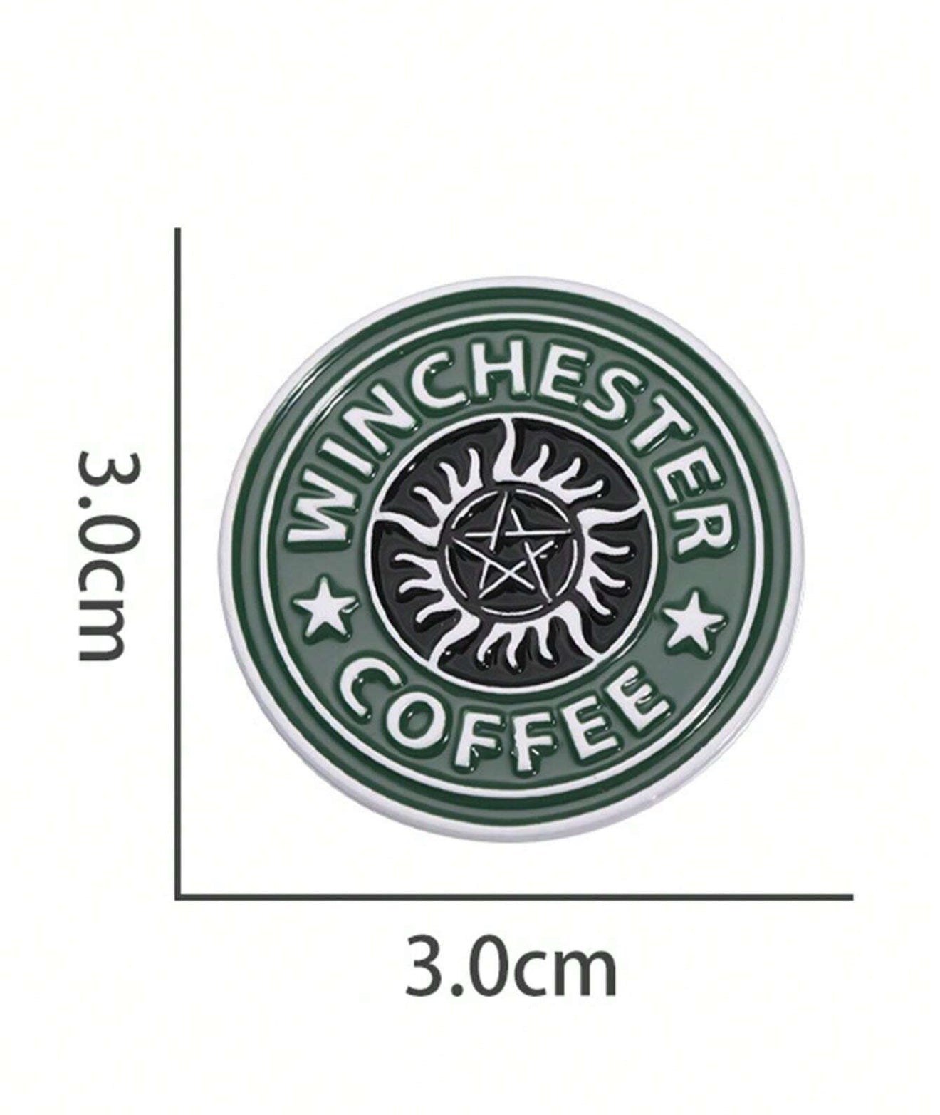 Supernatural Winchester Coffee Pin Badge