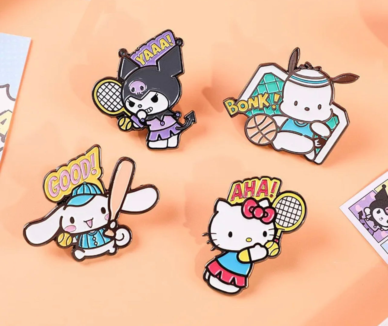 Sanrio Hello Kitty and Friends Sports Day Pin Badge