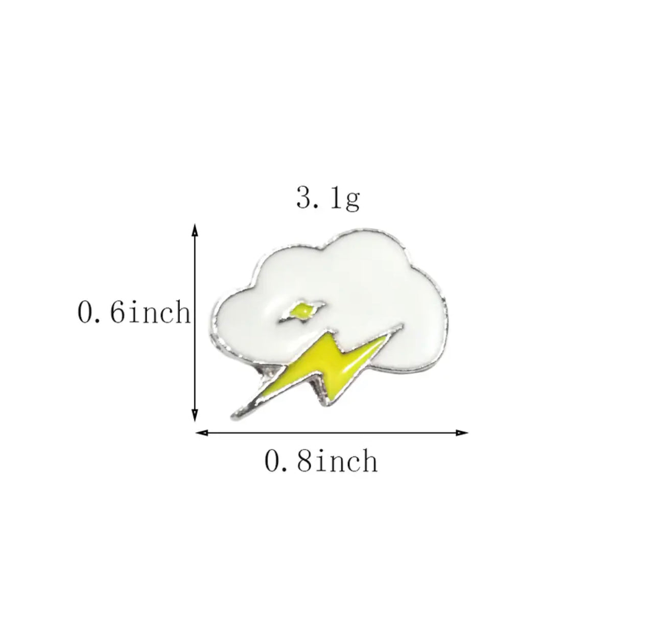 Lightning Storm Pin Badge