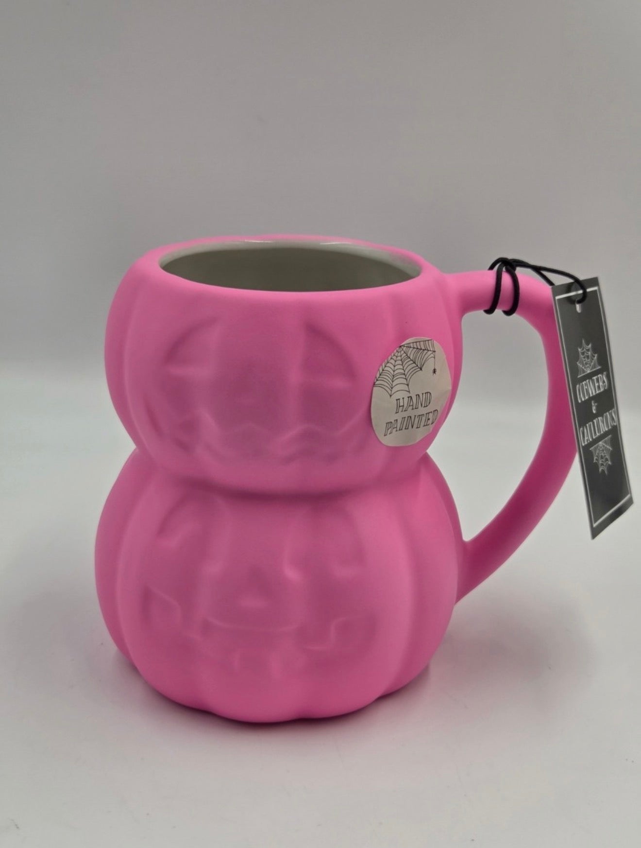 Pink Stacked Pumpkin Mug