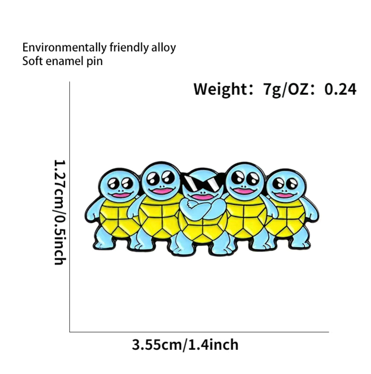 Pokémon Squirtle Squad Pin Badge