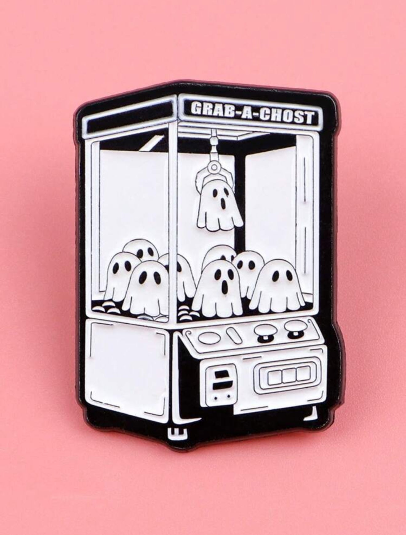 Grab-a-Ghost Pin Badge