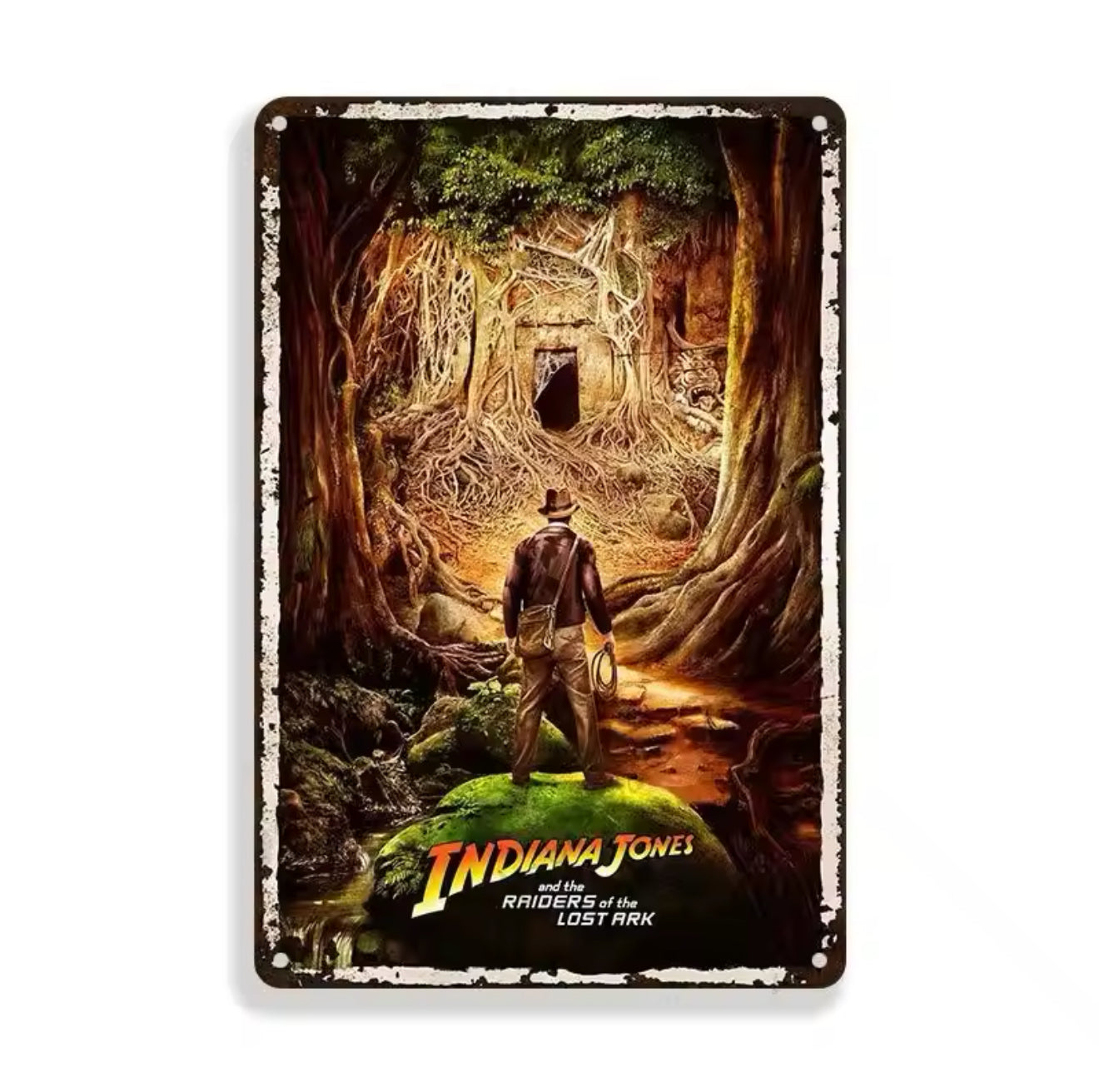 Indiana Jones and the Raiders of the Lost Ark A4 Vintage Tin Sign