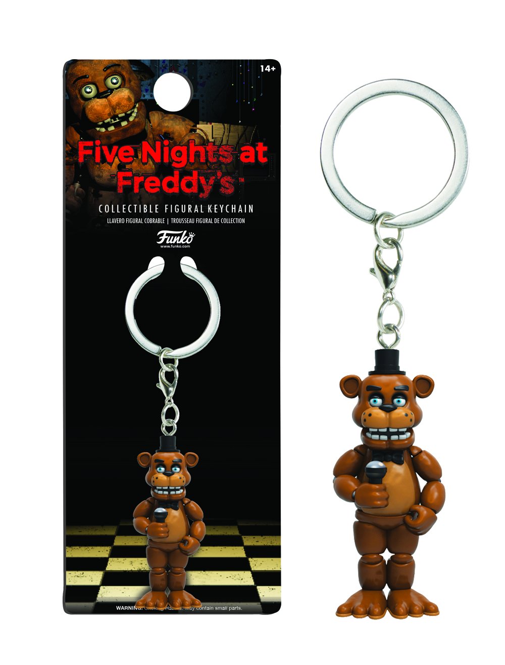 Freddy Fazbear Plushy Polymer Clay Keychain from Five Nights at Freddy's