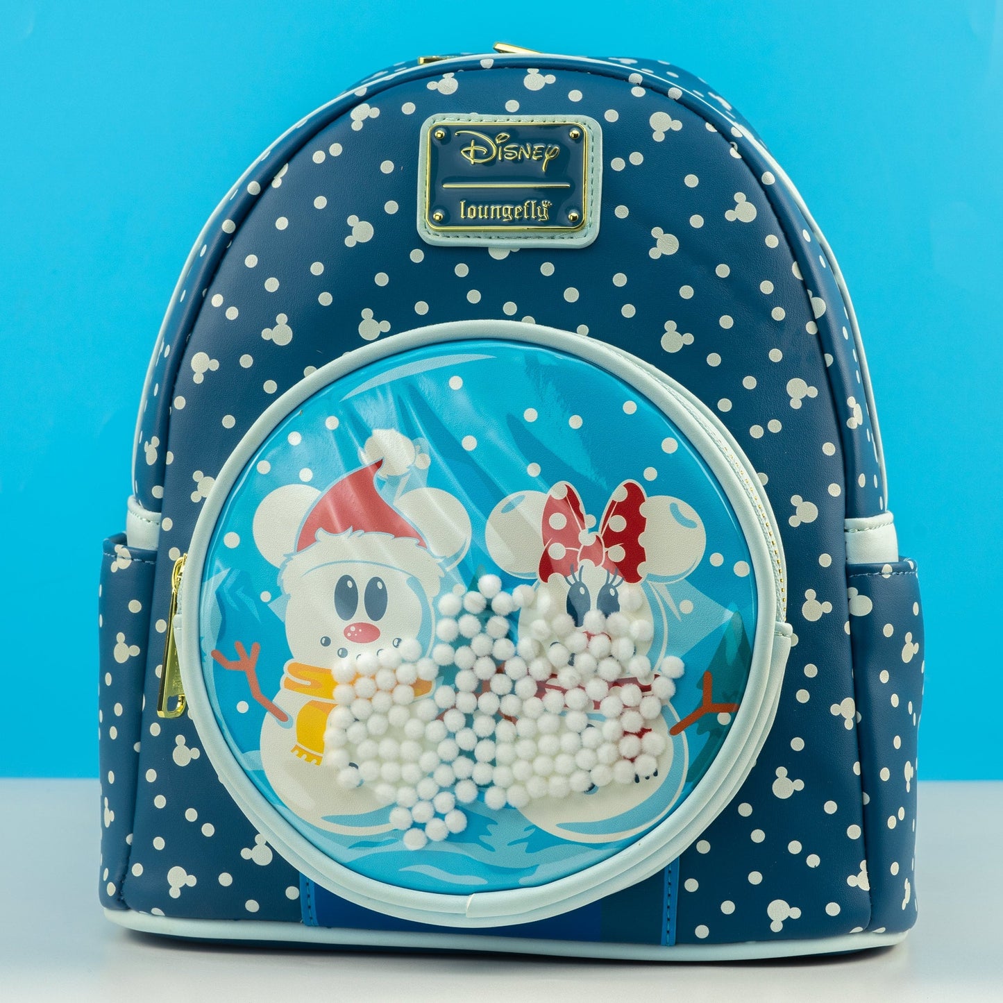 Disney Snowman Mickey and Minnie Mini Backpack by Loungefly