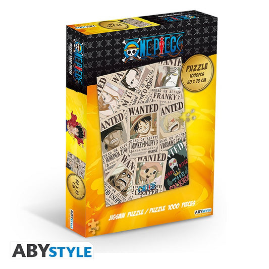One Piece Wanted Posters Jigsaw Puzzle