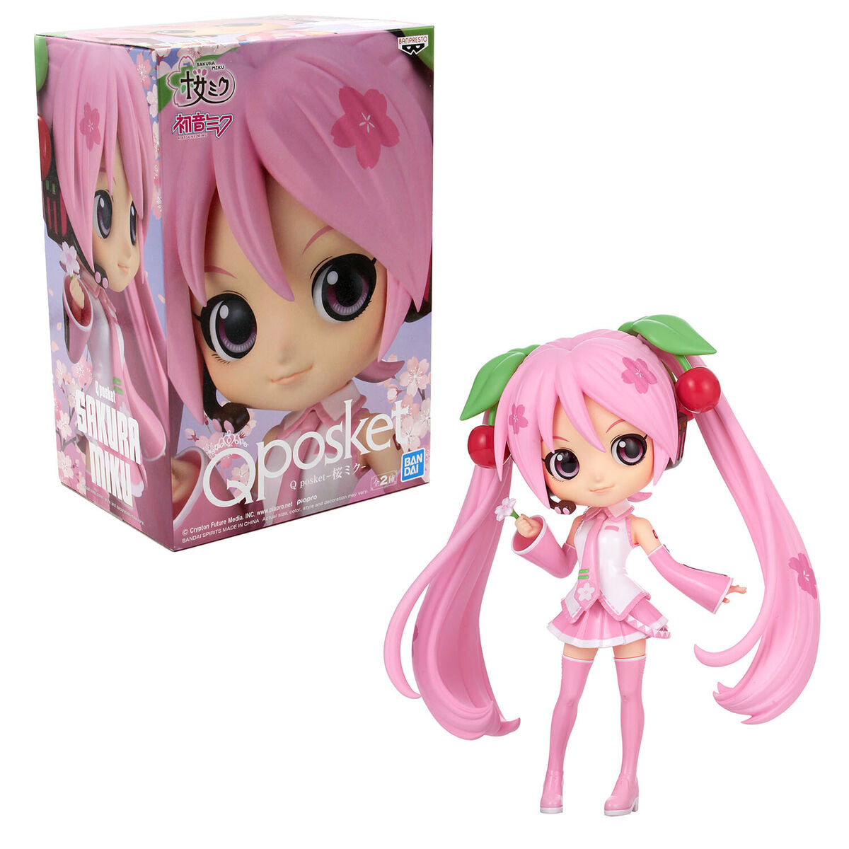 Hatsune Miku Sakura Miku (ver. A) Banpresto QPosket Vinyl Figure