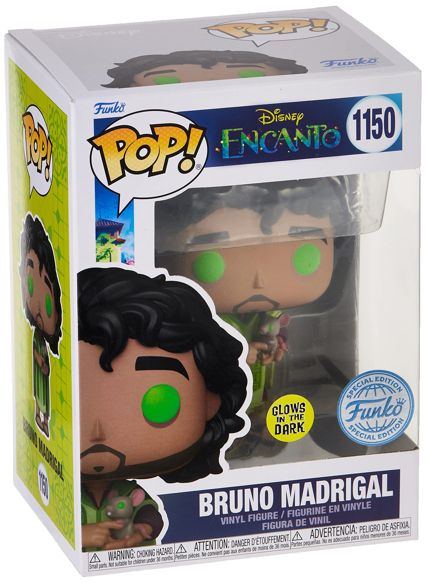 Encanto 1150 Bruno Madrigal GITD Funko Pop! Vinyl Figure