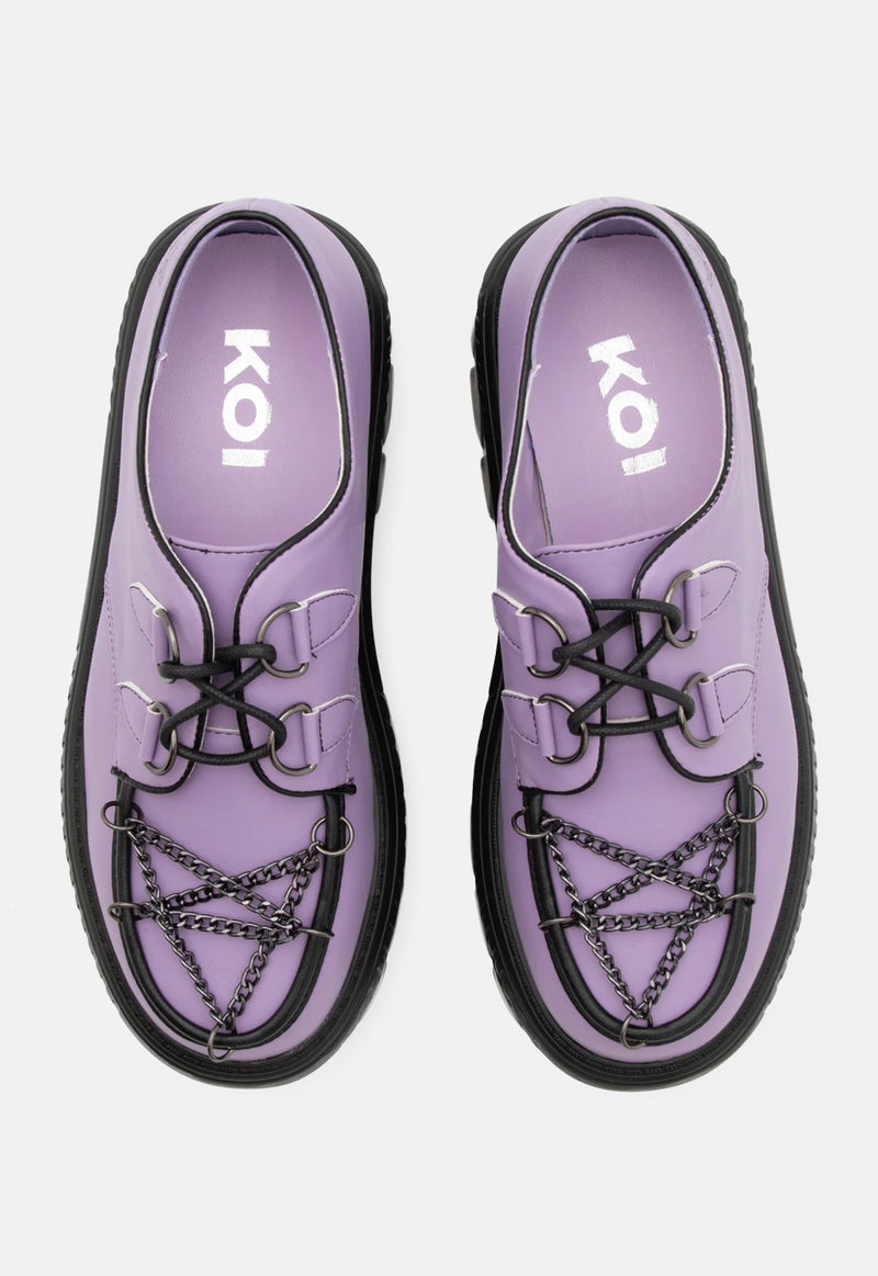 Spooky Solitude Pentagram Shoe by KOI