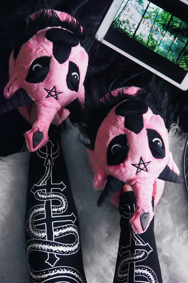 Dark Lord Kreeptures Slippers (Bubblegum) by Killstar