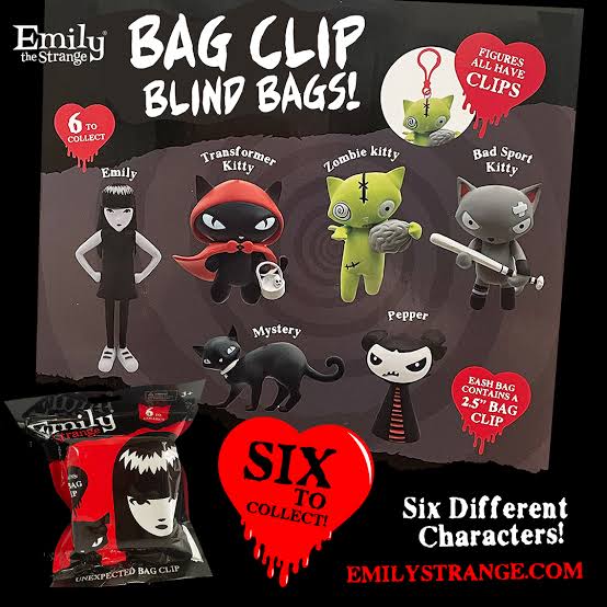 Emily the Strange Bag Clip Blind Bag