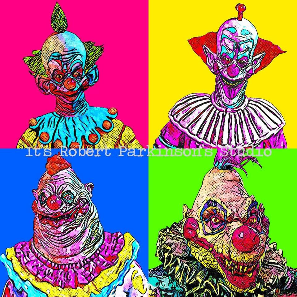 Killer Klowns from Outer Space Quad Art Print