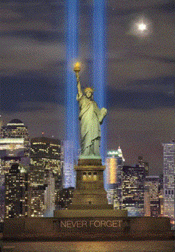 Statue of Liberty 9/11 3D XL Lenticular Poster