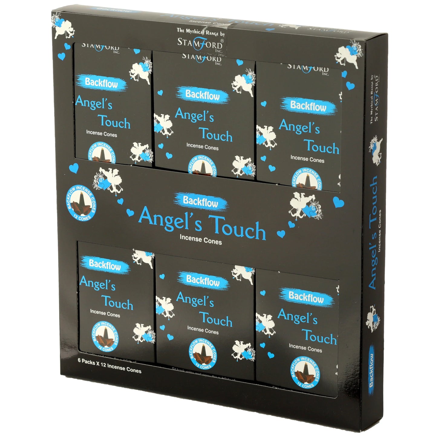 Angel’s Touch Backflow Incense Cones 6 Packs x 12 Cones