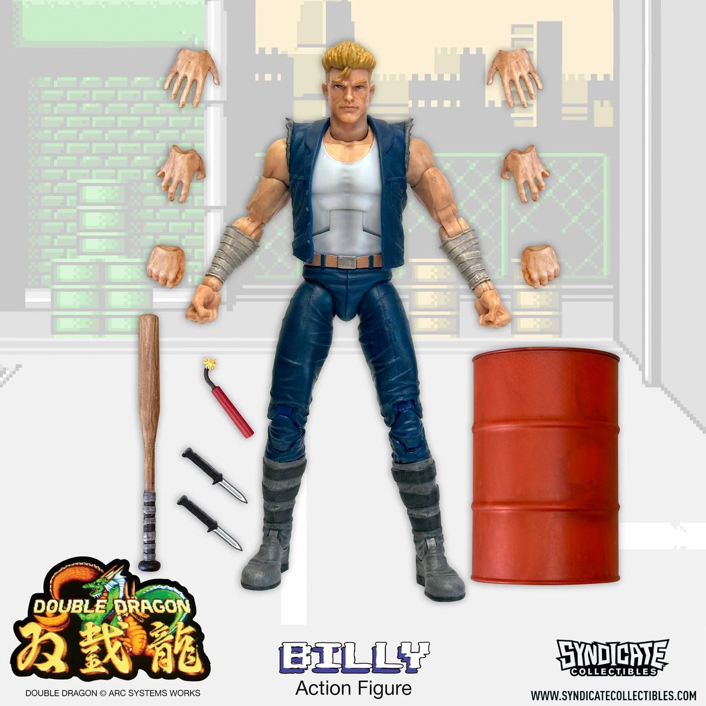 Double Dragon Billy Lee Action Figure