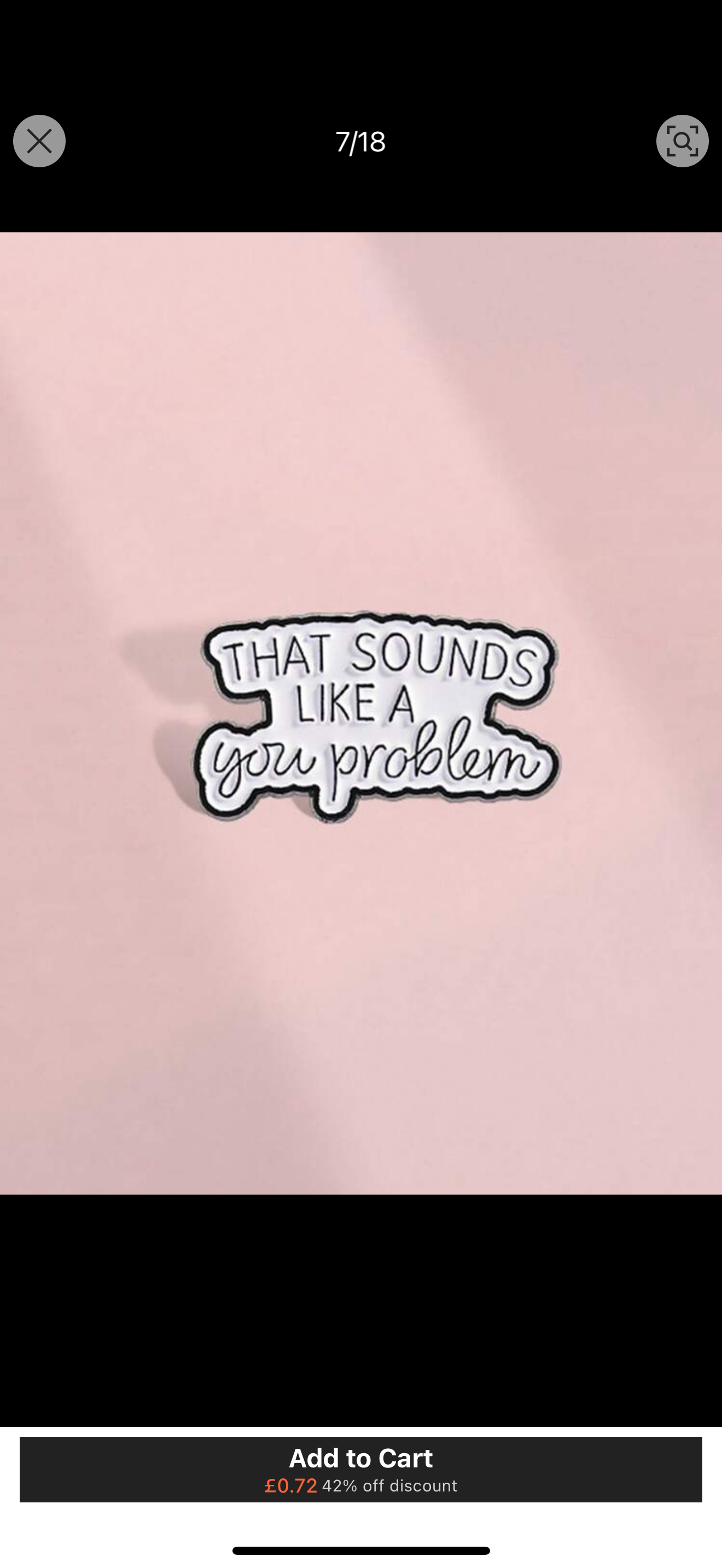That Sounds Like a You Problem Pin Badge