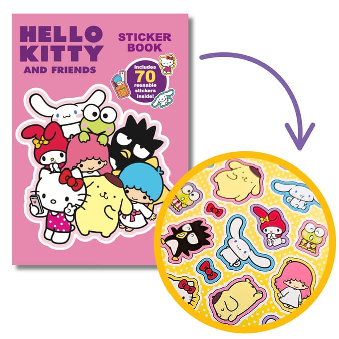 Hello Kitty and Friends Sticker & Colouring Book