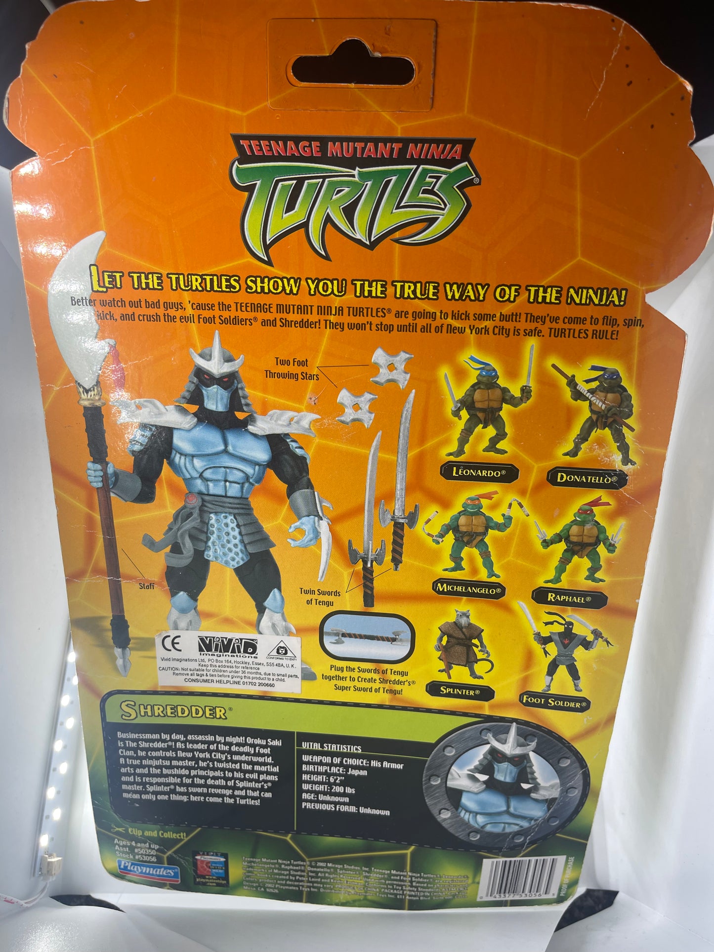 TMNT Shredder 2002 Playmates Figure