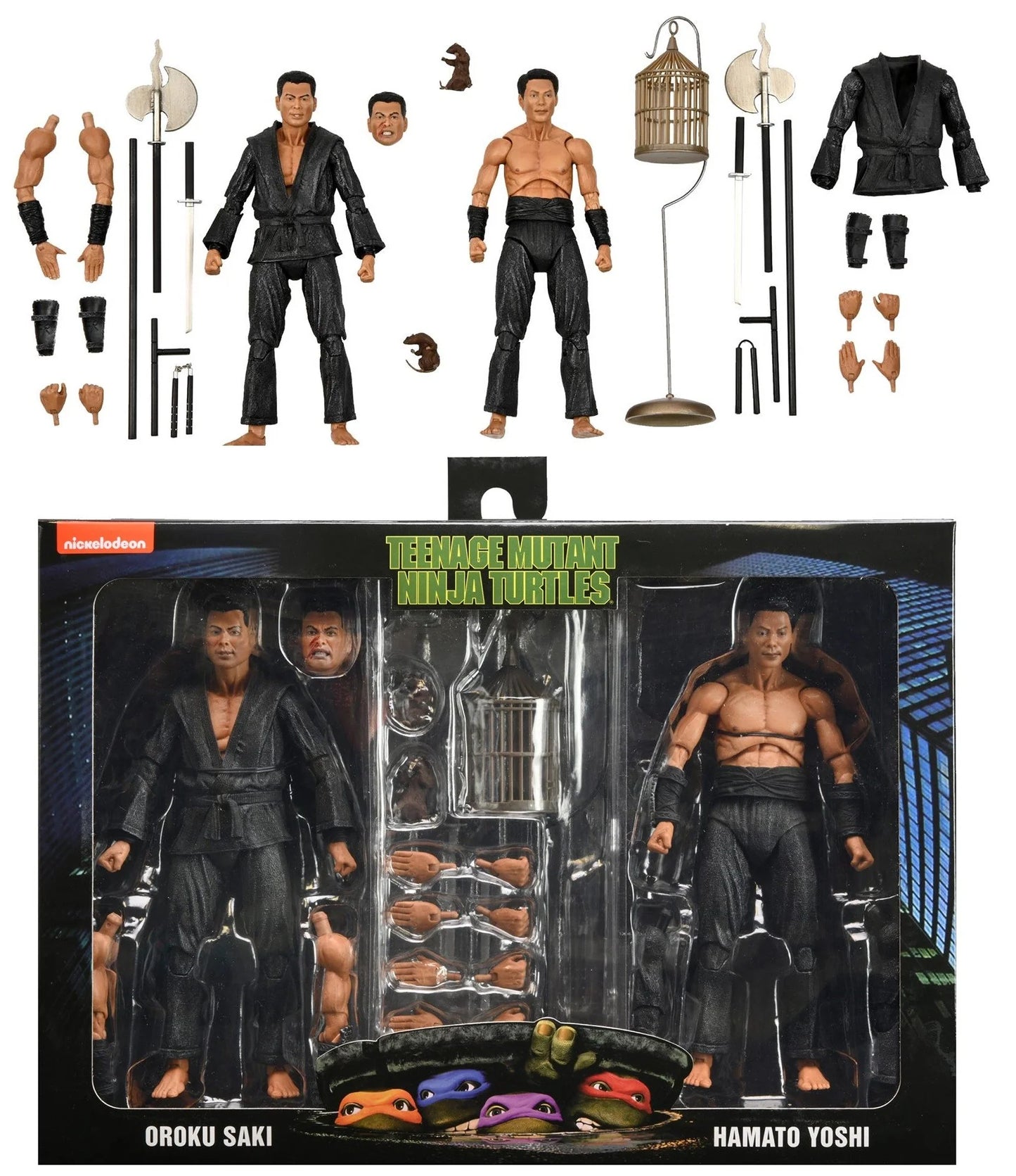 TMNT Shadow Warriors Oroku Saki & Hamato Yoshi Figure 2-Pack