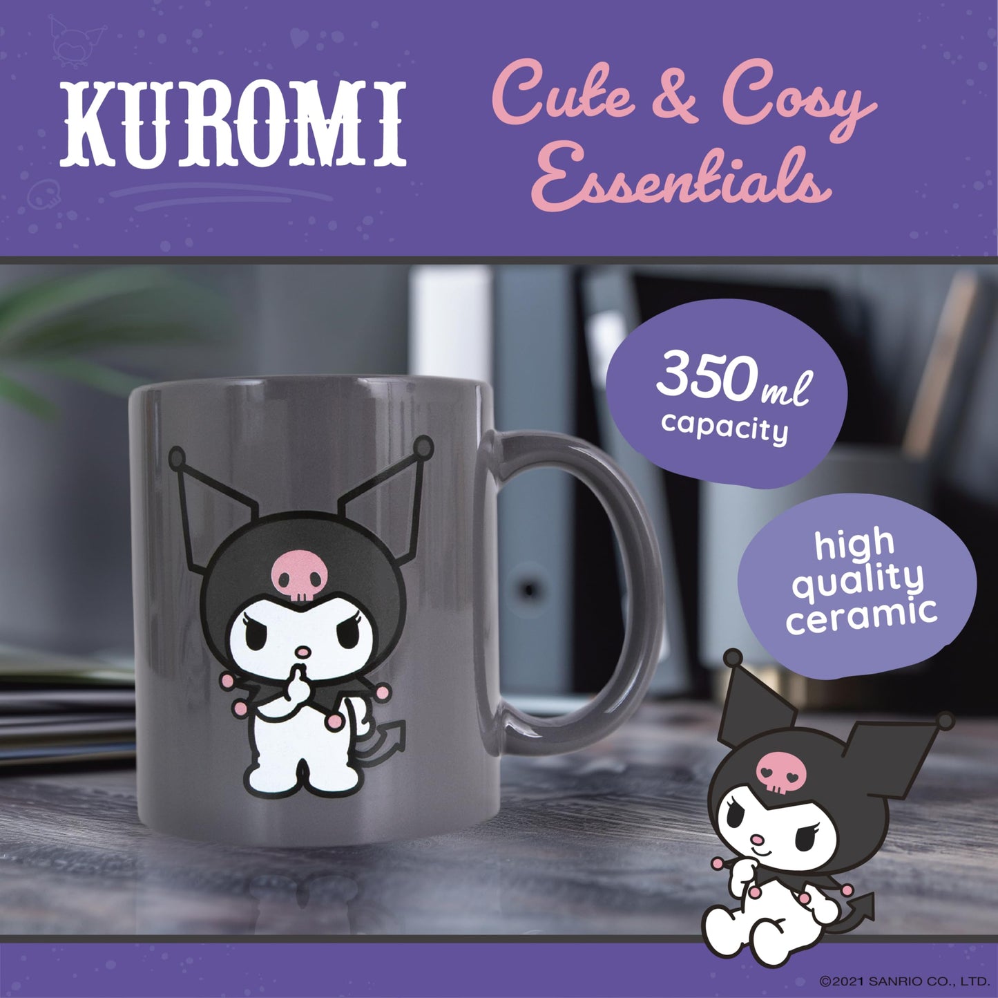 Kuromi Mug & Sock Set