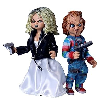Bride of Chucky Chucky & Tiffany Clothed 8” Action Figure 2-Pack