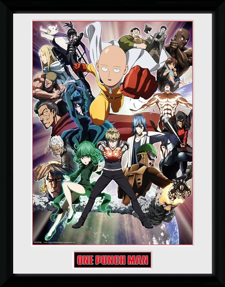 One Punch Man 30x40cm Framed Print