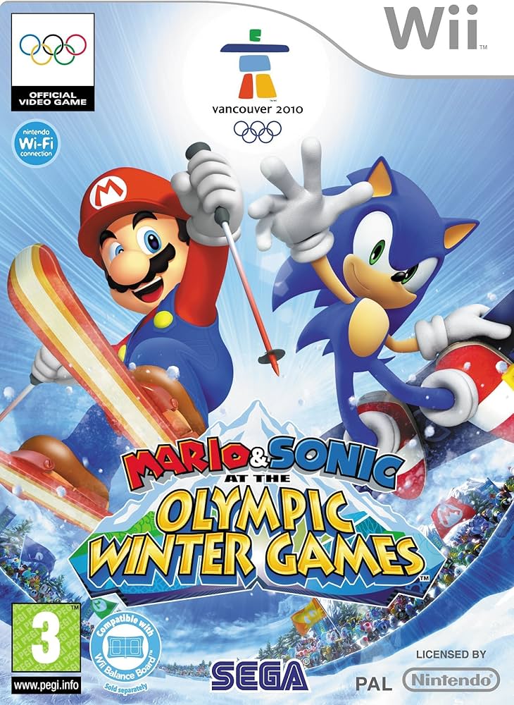 Mario & Sonic at the Olympic Winter Games Nintendo Wii Videogame