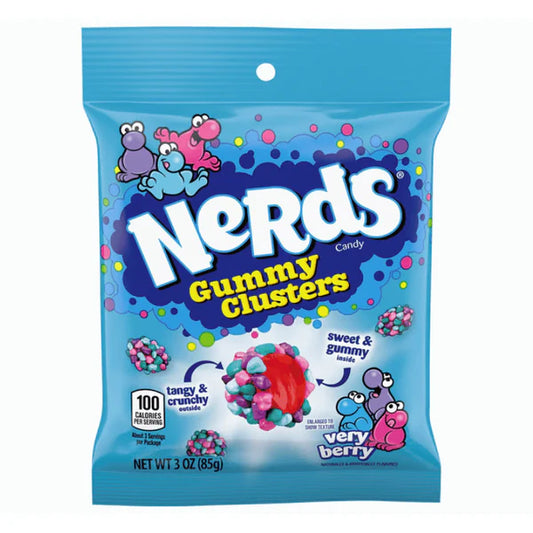 Nerds Gummy Clusters Very Berry 85g Bag