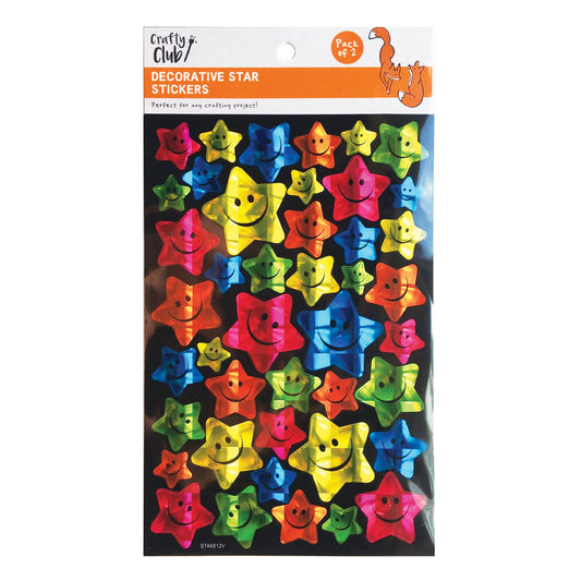 Decorative Star Stickers 2-Sheet Pack