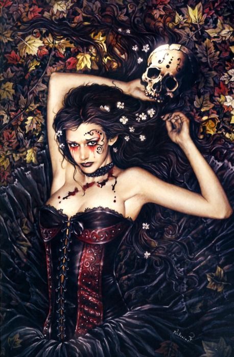 Vampire Girl by Victoria Frances 3D Lenticular Poster
