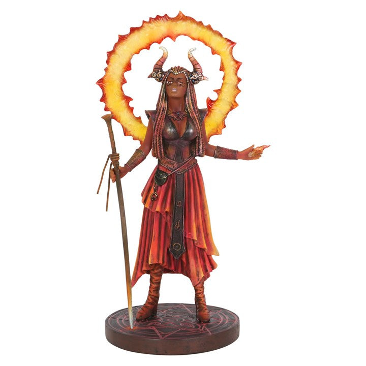 Elemental Magic Fire Sorceress Statue