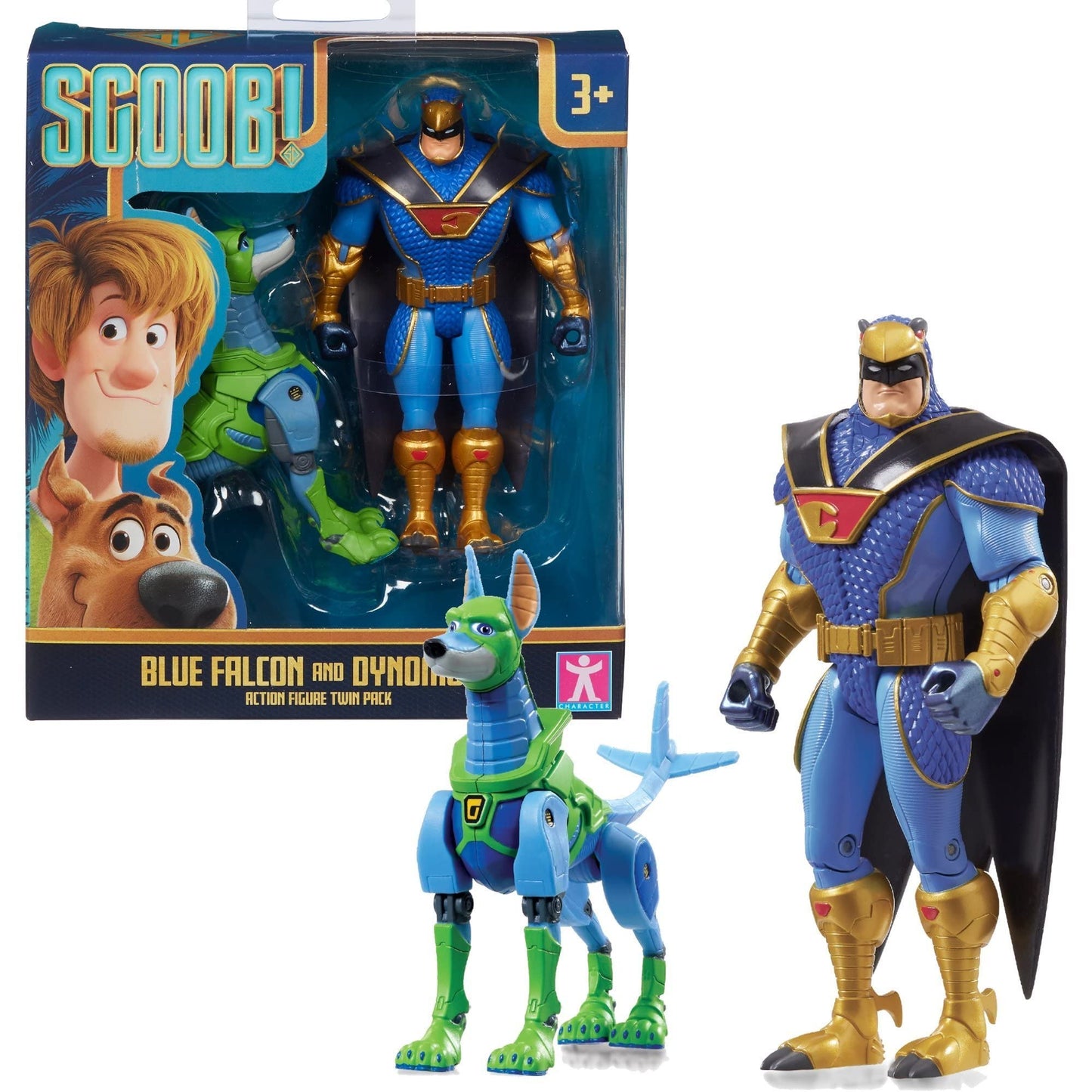 Scoob! Scooby-Doo Blue Falcon and Dynomutt Figures