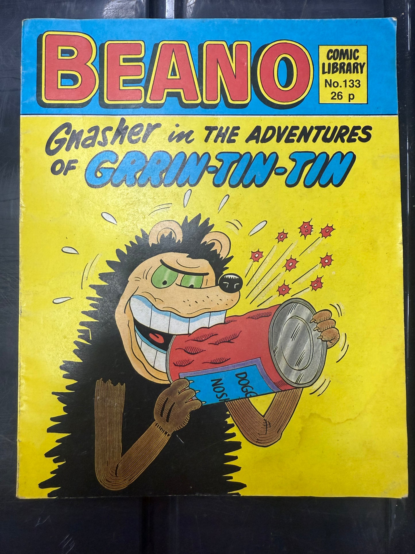 Gnasher in The Adventures of Grrin-Tin-Tin Comic Library No. 133 (1987)
