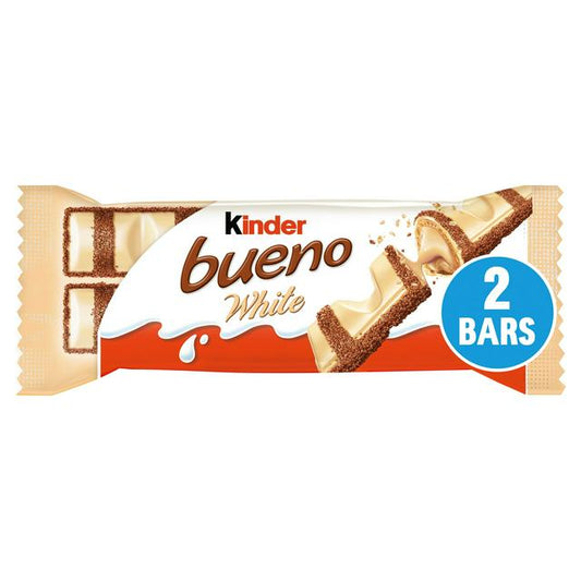 Kinder Bueno White Hazelnut 39g Chocolate Bars