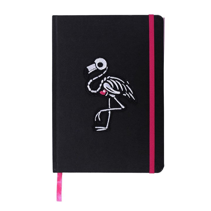 Flaming-Goth A5 Notebook With Patch and Sticker Sheet