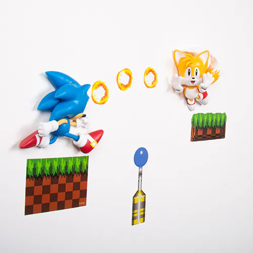 Sonic the Hedgehog Sonic & Tails Comic Ons Vinyl Wall Heroes