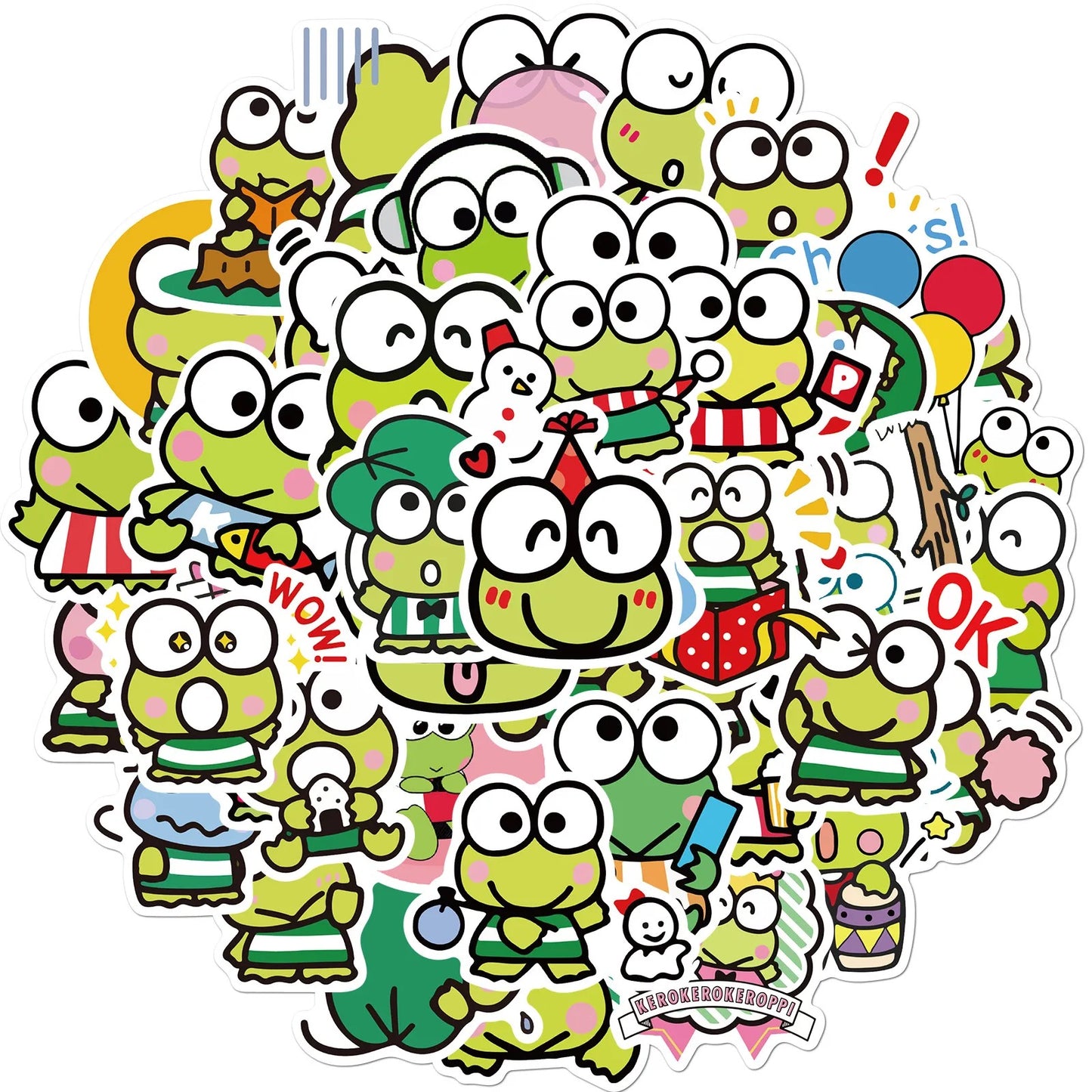 Sanrio Kero Kero Keroppi Waterproof Sticker