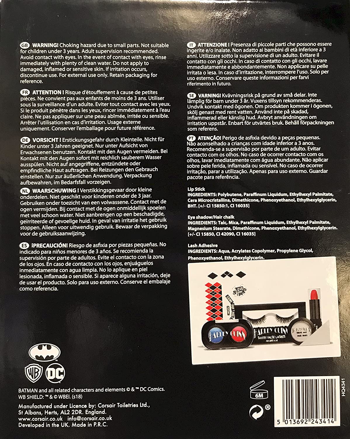 Harley Quinn Get The Look Make Up Kit